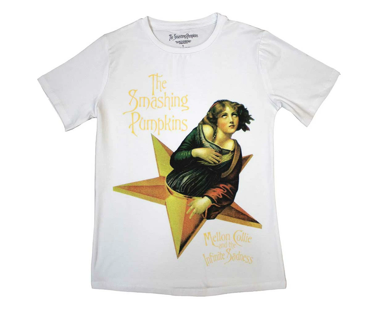 The Smashing Pumpkins | Official Band Ladies T-Shirt | Mellon Collie white