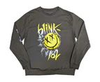 Blink-182 | Official Band Sweatshirt | Big Smile (Sleeve Print)