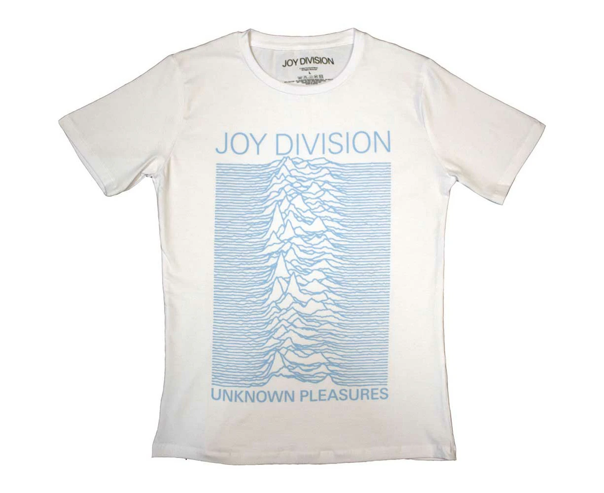 Joy Division | Official Band Ladies T-Shirt | Unknown Pleasures FP white