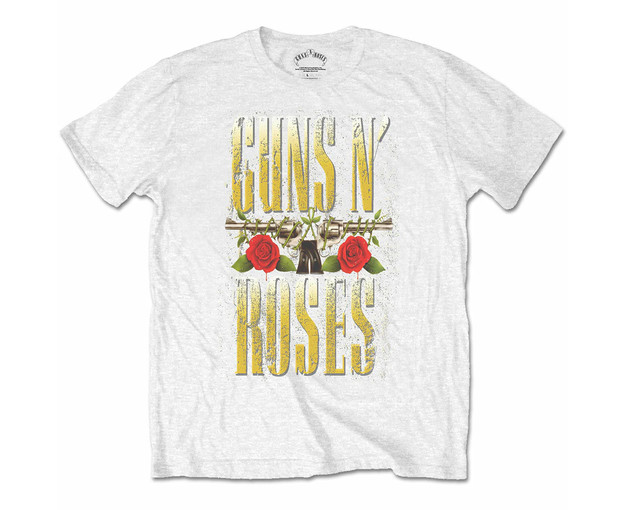 Guns N' Roses | Official Band T-Shirt | Big Guns - White