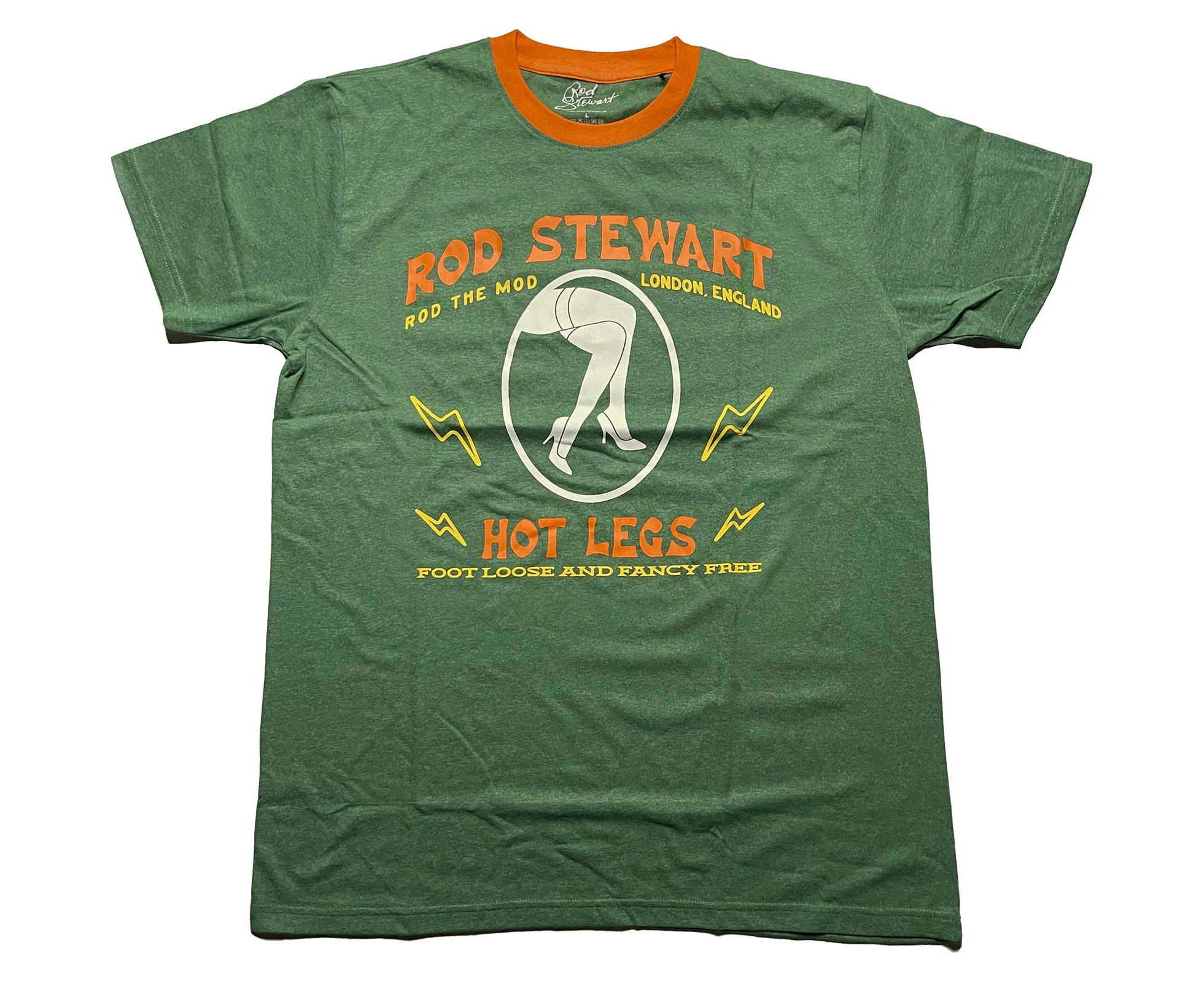 Rod Stewart Unisex Ringer T-Shirt: Hot Legs