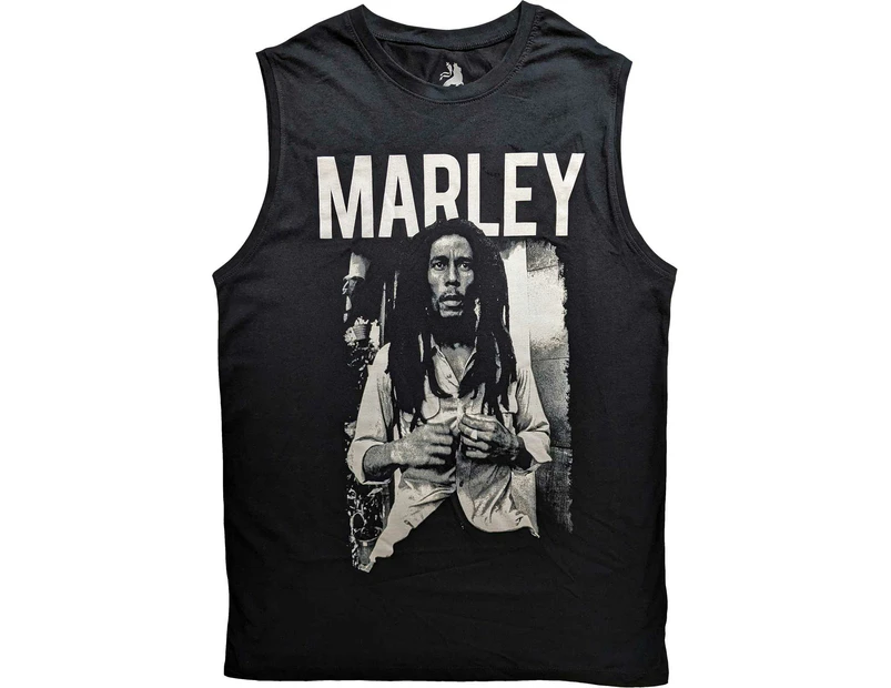 Bob Marley | Official Band Tank Top | Marley B&W