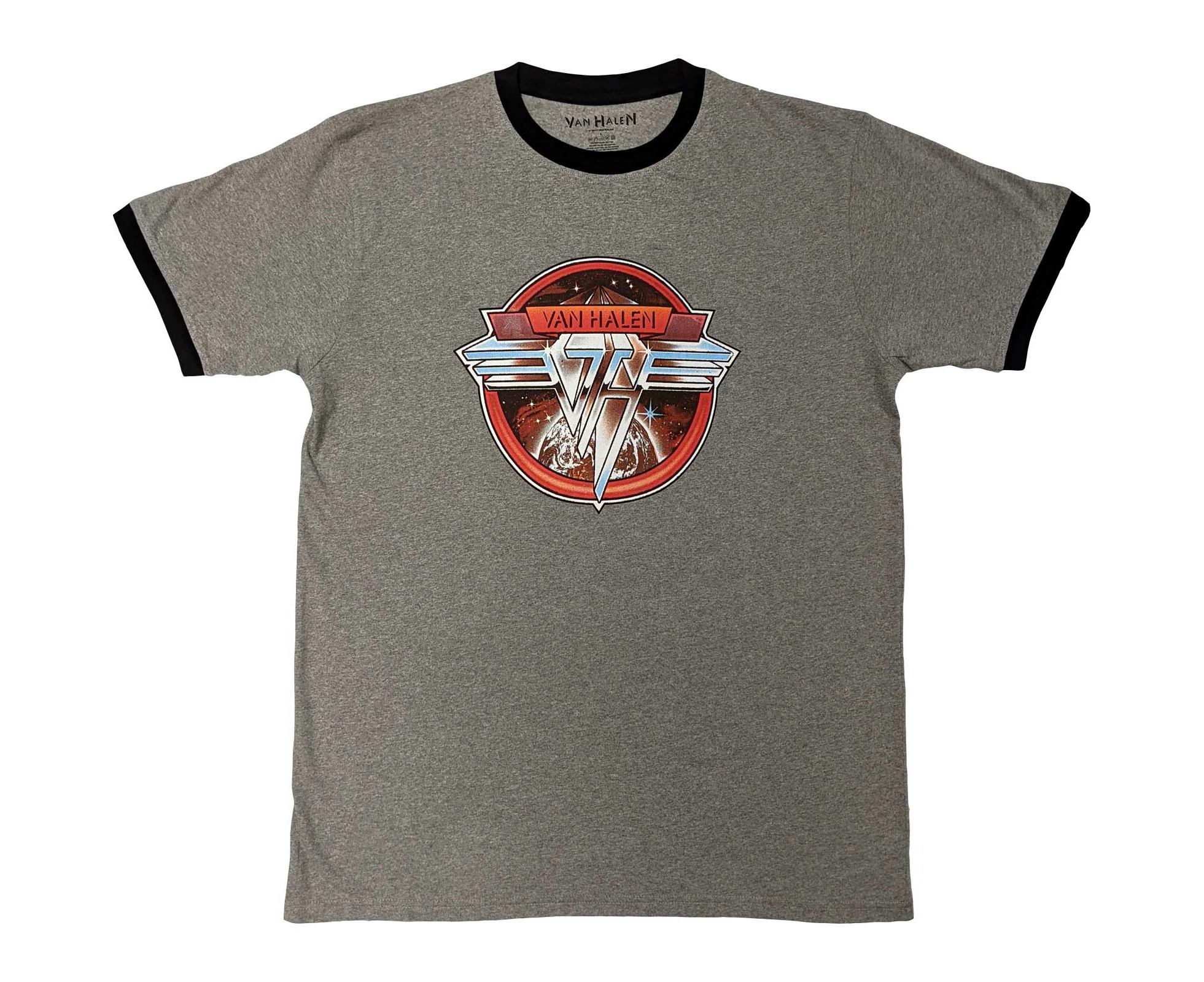 Van Halen | Official Band Ringer T-Shirt | Circle Logo