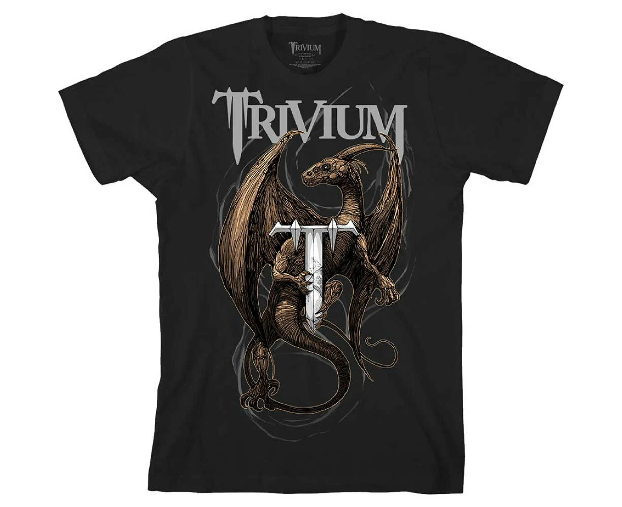 Trivium | Official Band T-Shirt | Perched Dragon (Back Print)