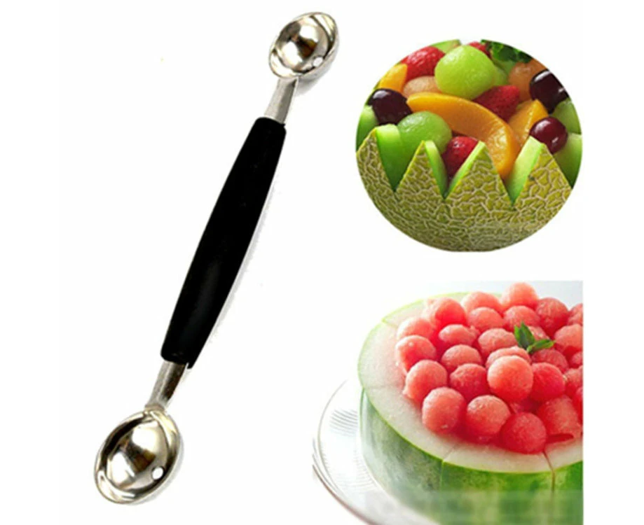 Stainless Steel Double Head Fruit Digging Spoon