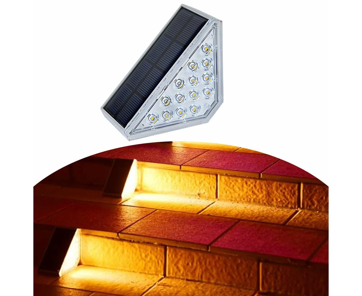 Dimnezz Solar Warm White Triangle Step Lights