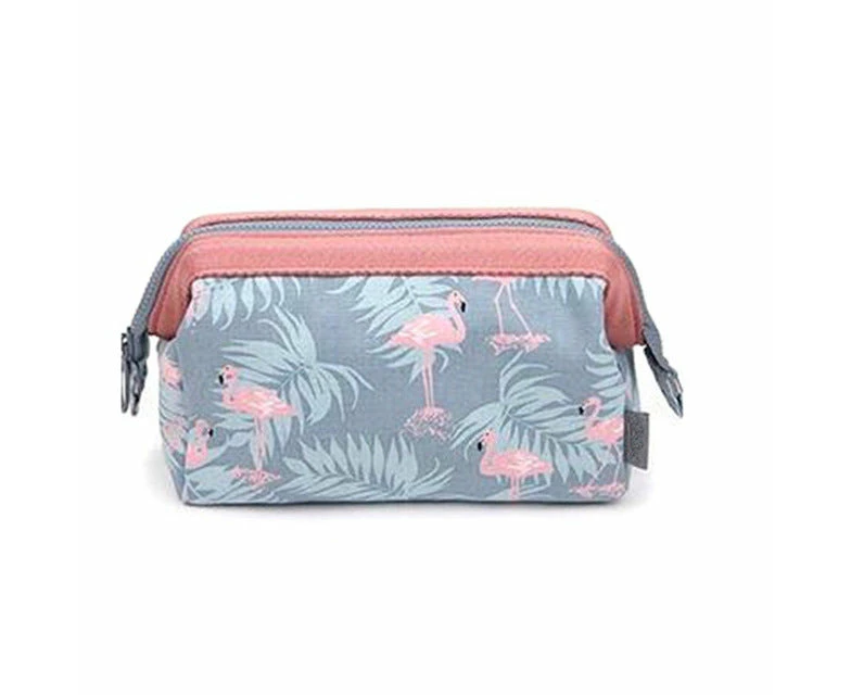 Portable Waterproof Cosmetic Bag - Grey Egret