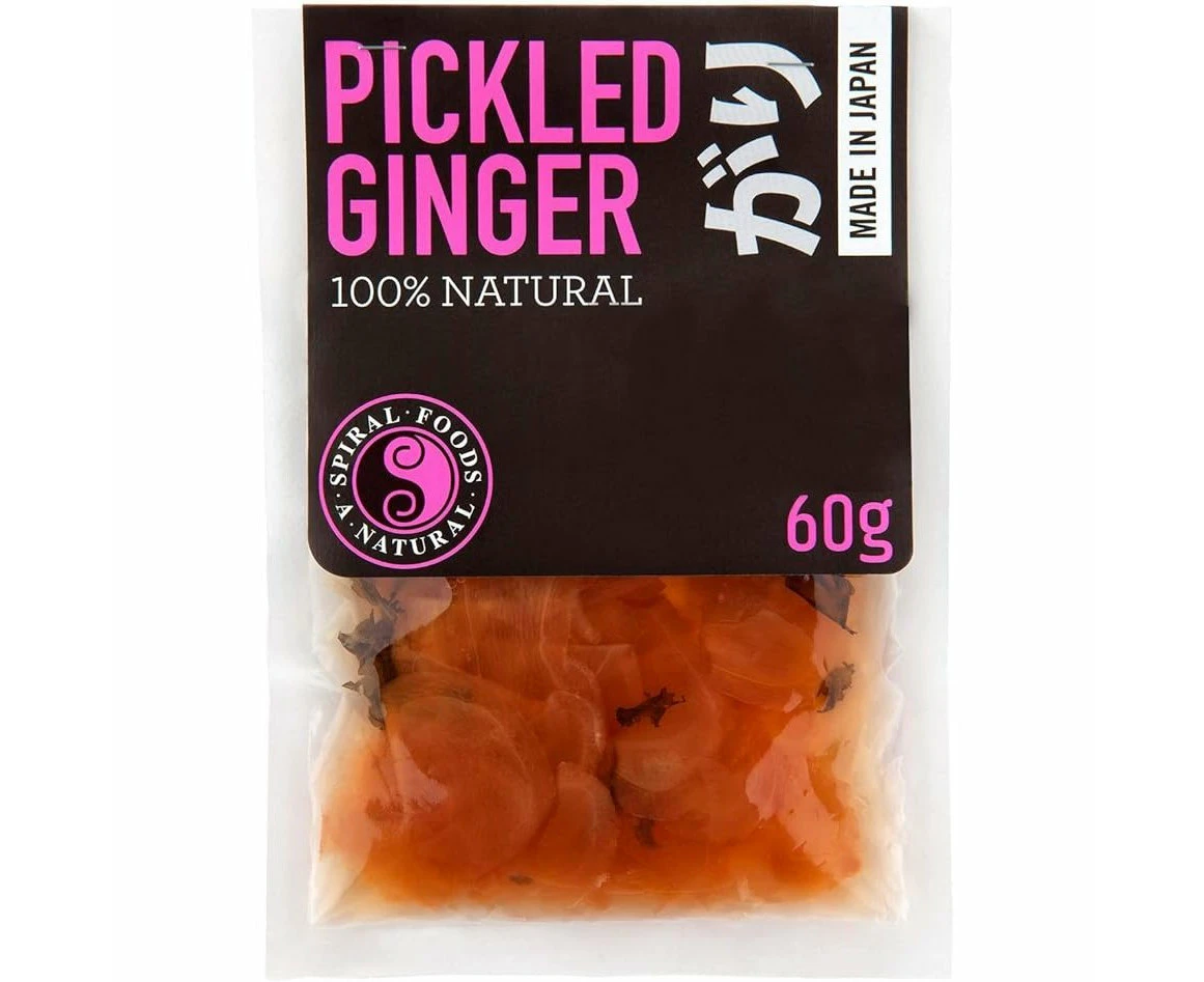 Spiral Pickled Ginger 60g (Pack of 12)