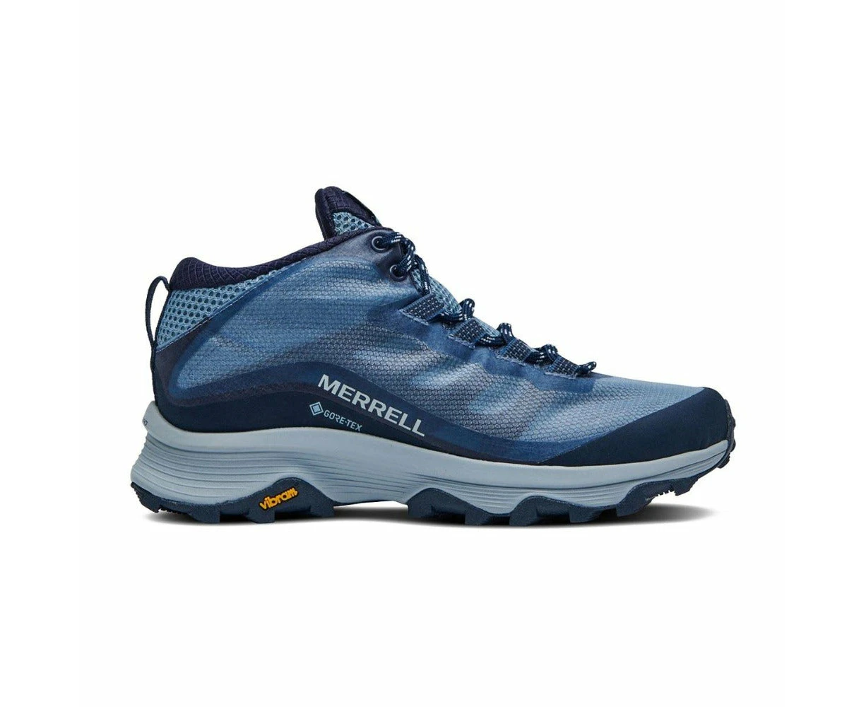 Merrell Womens Moab Hiking Shoe Speed Mid GTX Navy