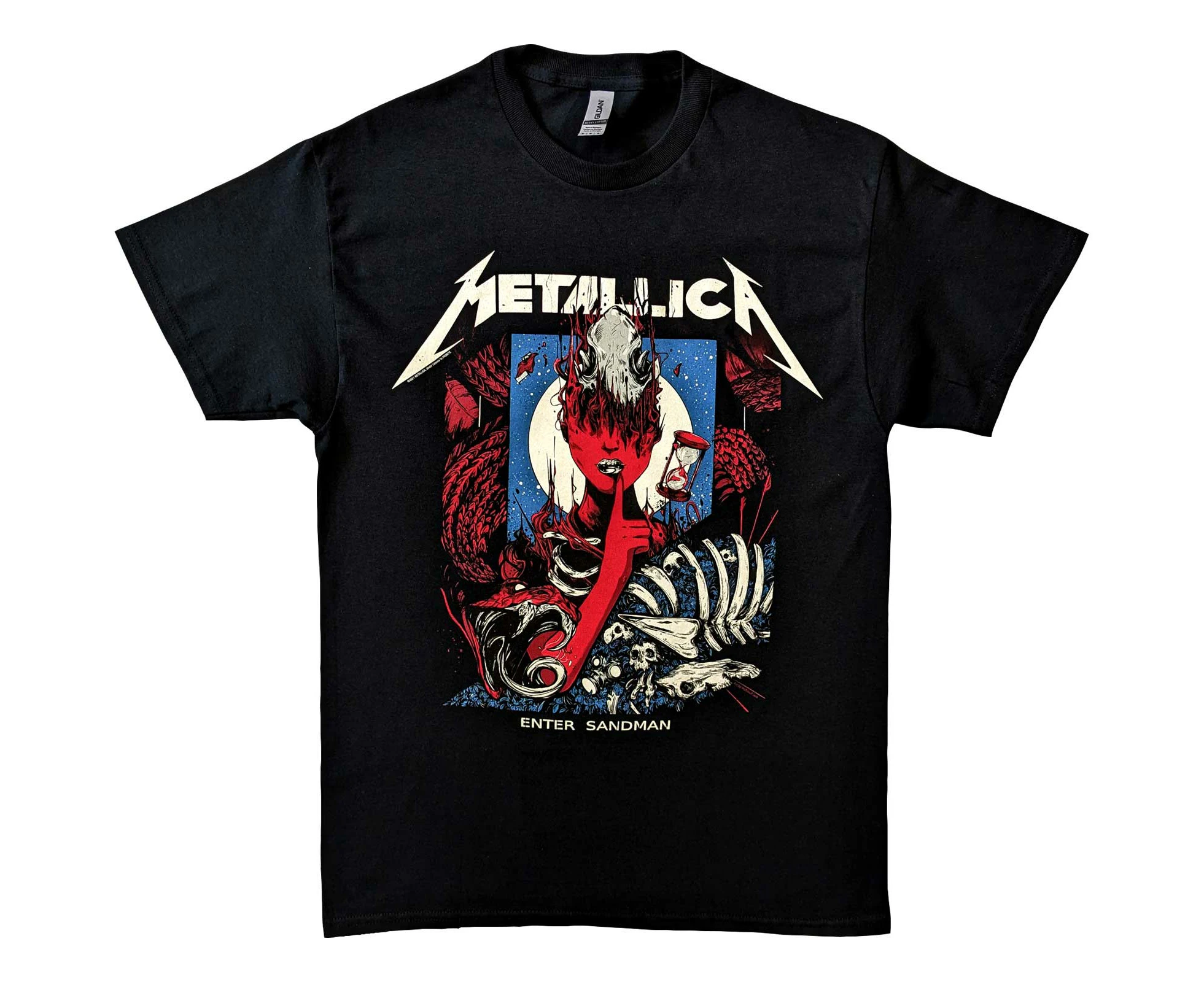 Metallica 'Enter Sandman Poster' (Black) T-Shirt