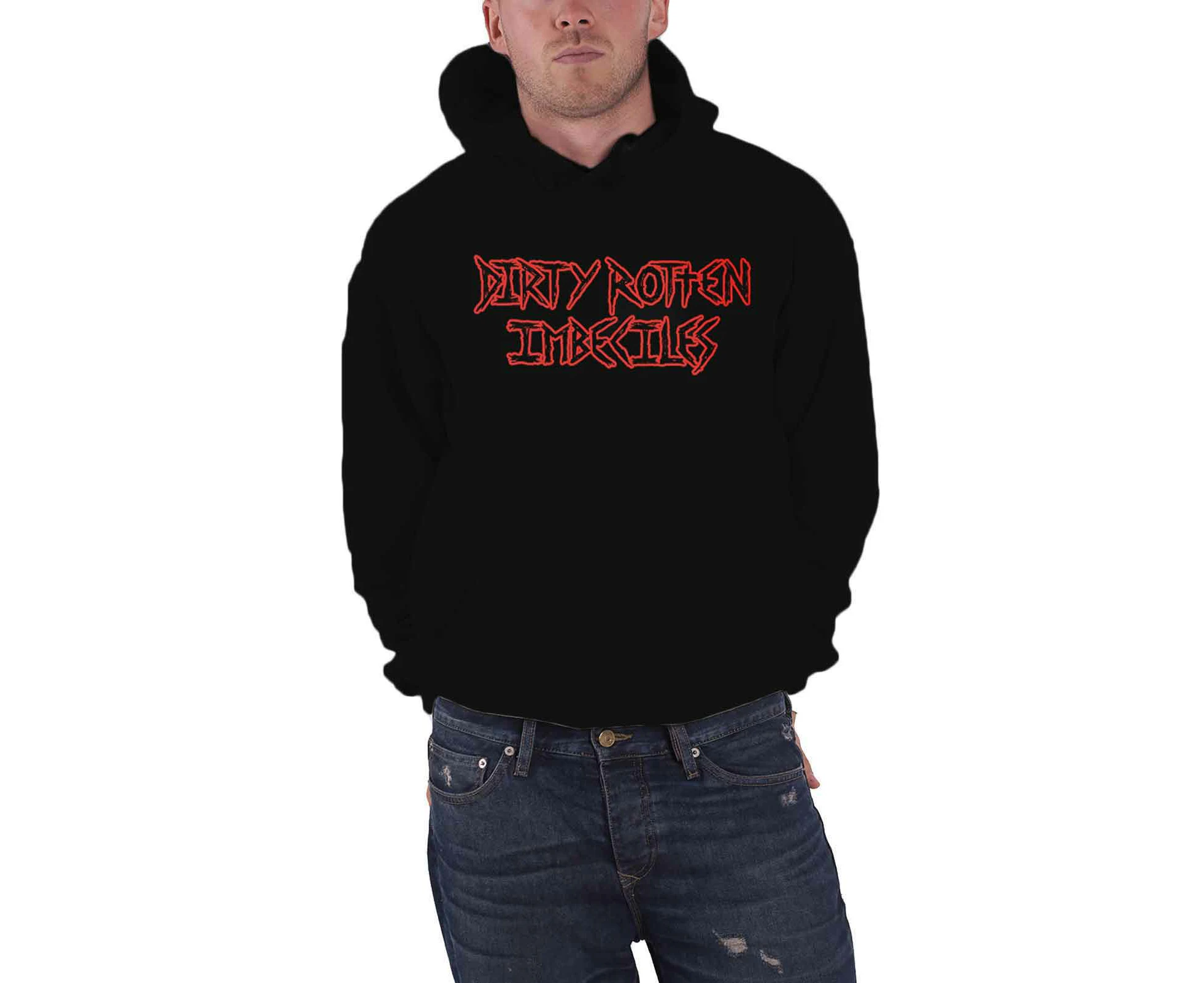 D.R.I. Hoodie Skanker Band Logo  Official Mens  Pullover