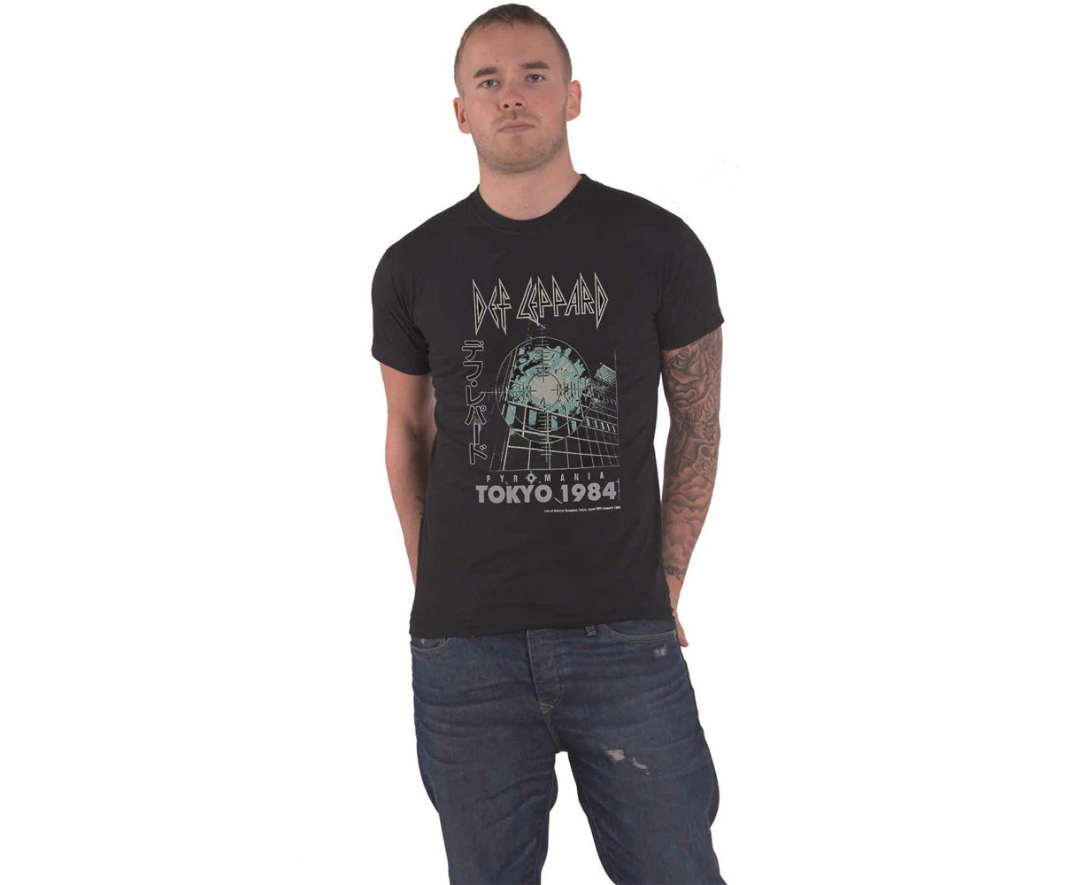 Def Leppard Tokyo Band Logo T Shirt