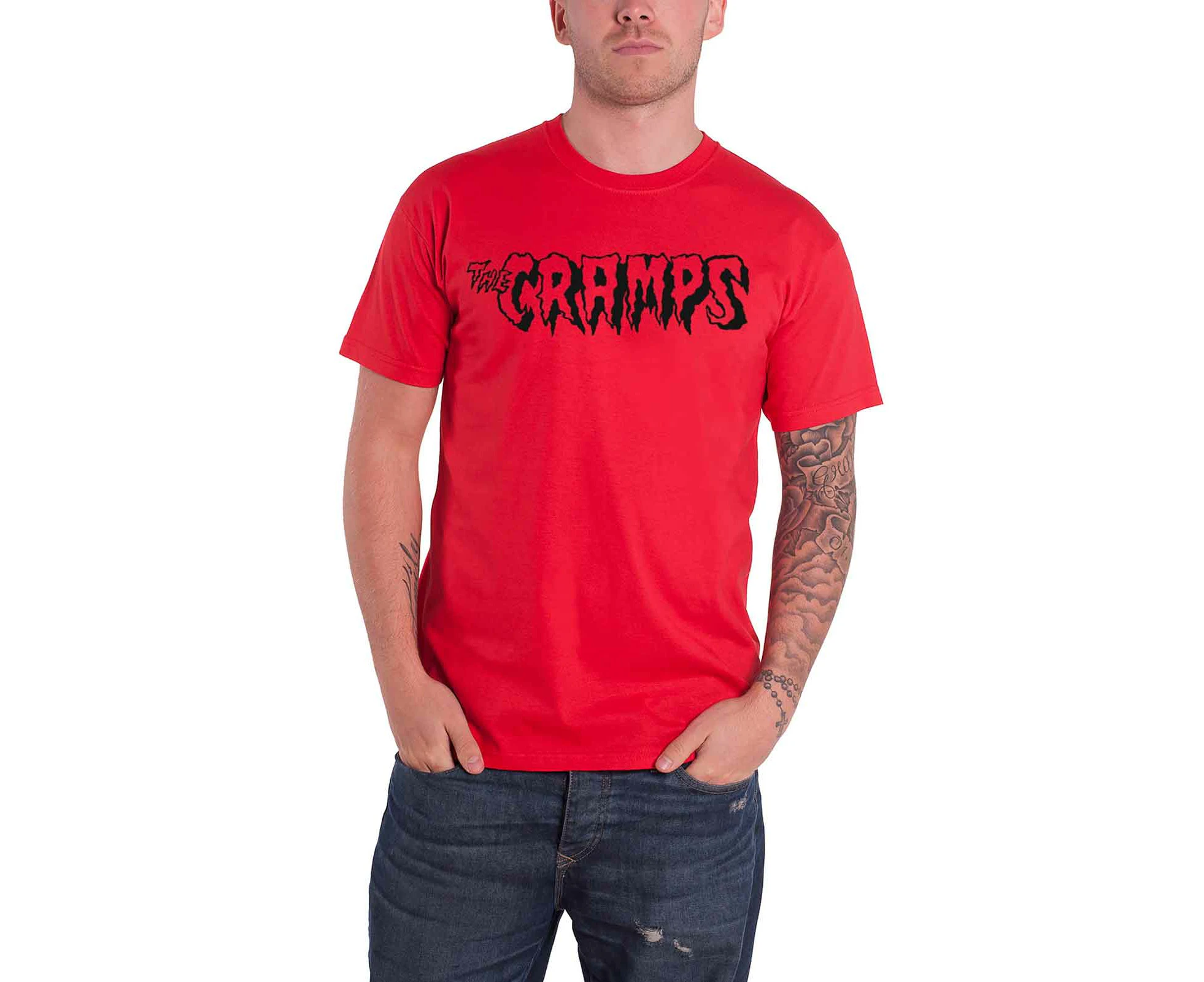 The Cramps T Shirt Band Logo   Official Mens