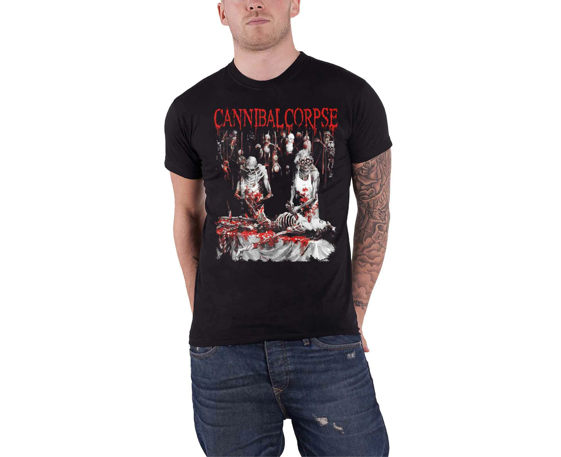 Cannibal Corpse T Shirt Butche At Birth 2019 Band Logo Official Mens