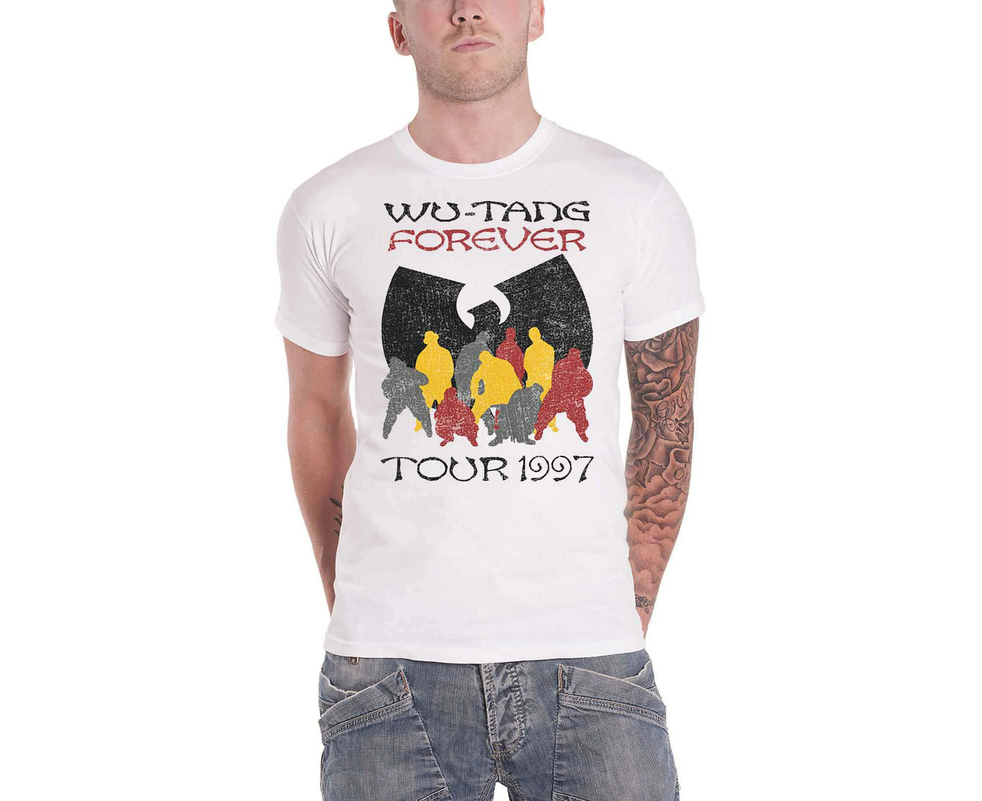 Wu Tang Clan T Shirt Forever Tour 97 Band Logo  Official Mens