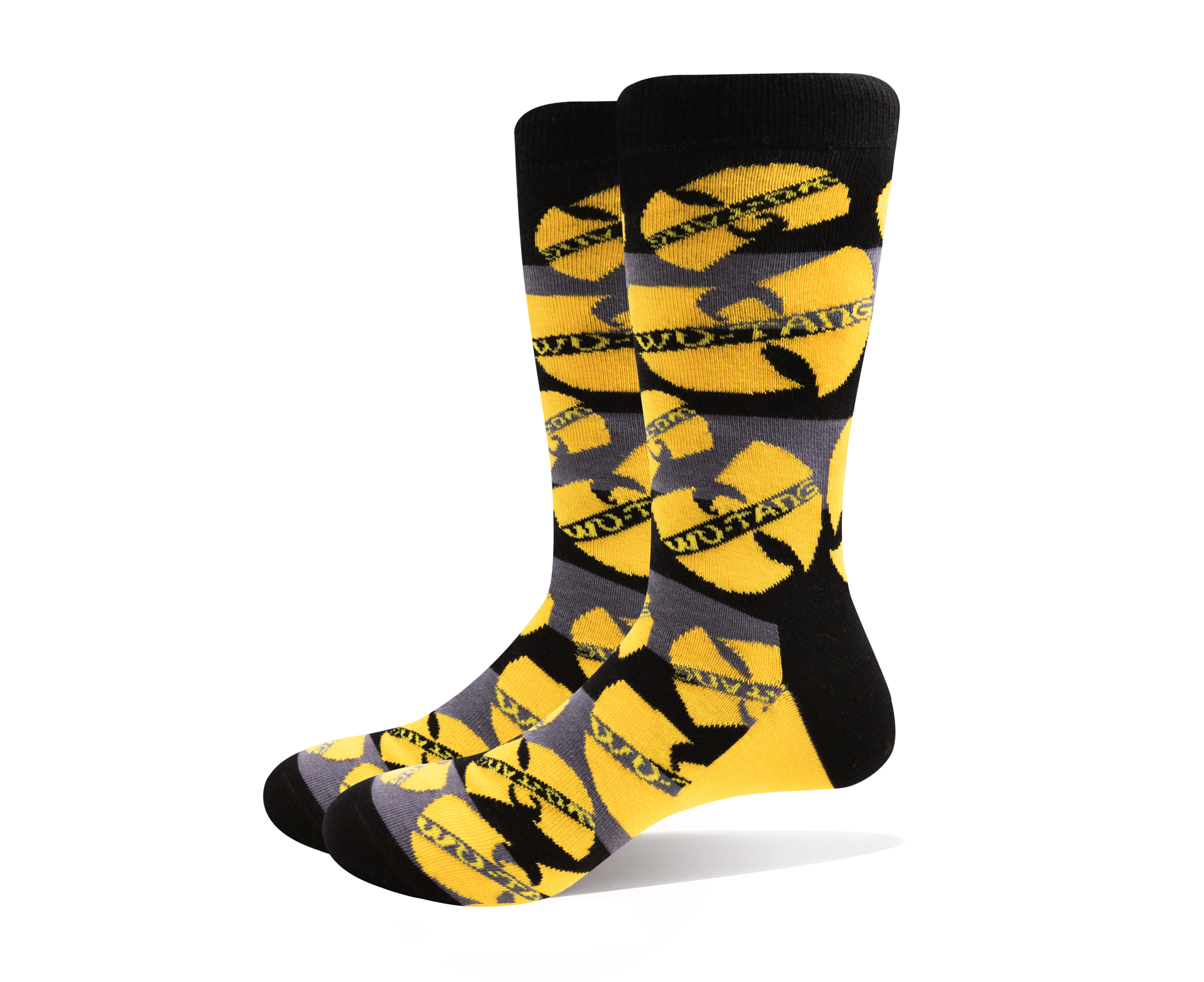 Wu-Tang Clan Socks Logo Repeat Yellow  Official Unisex Yellow (Uk Size 7-11)