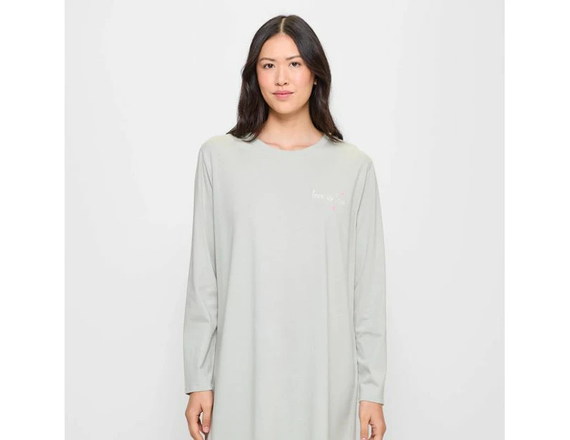 Target Long Sleeve Sleep T-Shirt Nightie