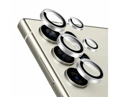 Kinglas Camera Lens Protector for Samsung Galaxy - Silver, Samsung Galaxy S22 Ultra