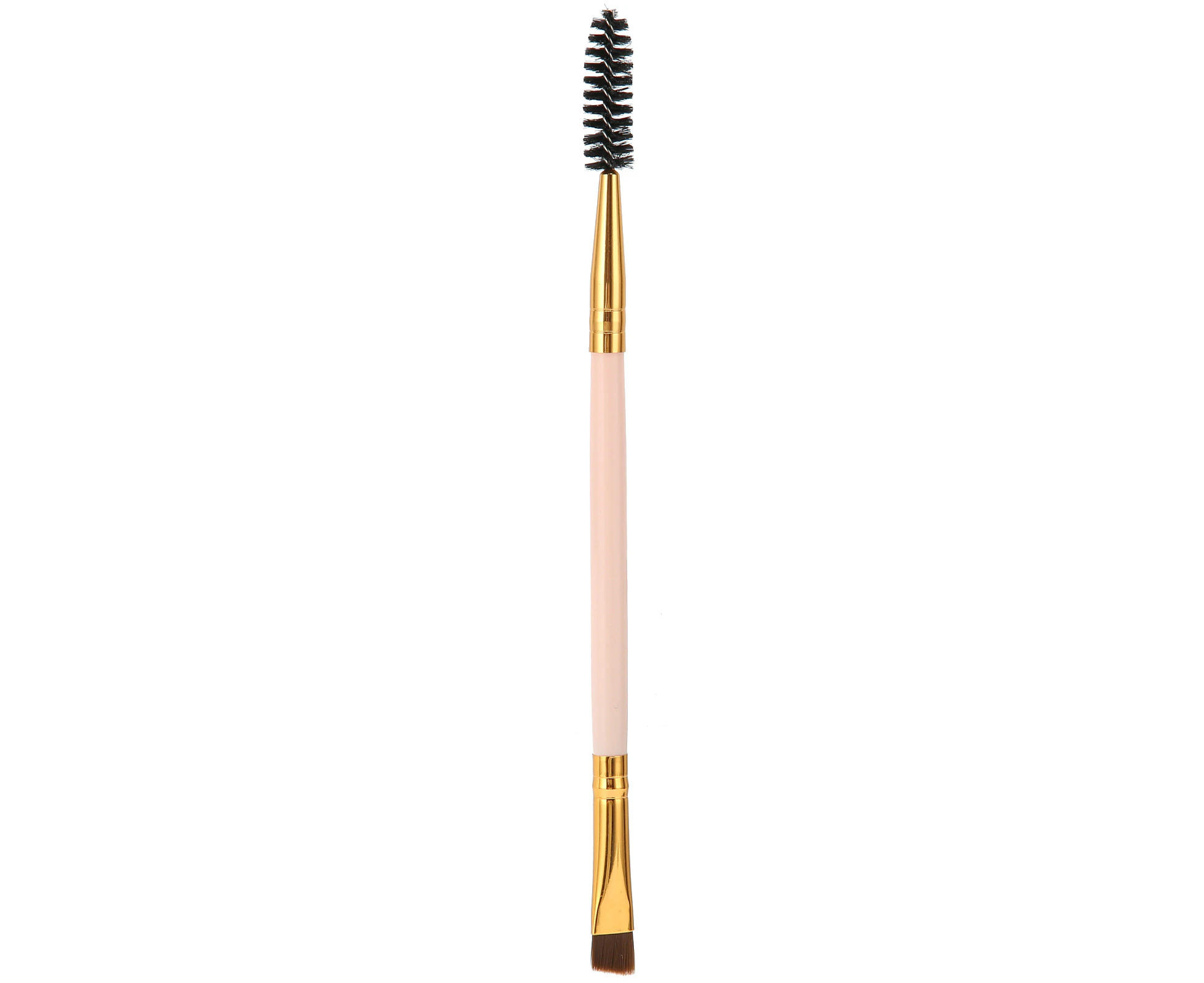 1 pcs Double Ended Eyebrow Eyelash Brush Angled Brow Brush Eyebrow Makeup Cosmetic BrushPink