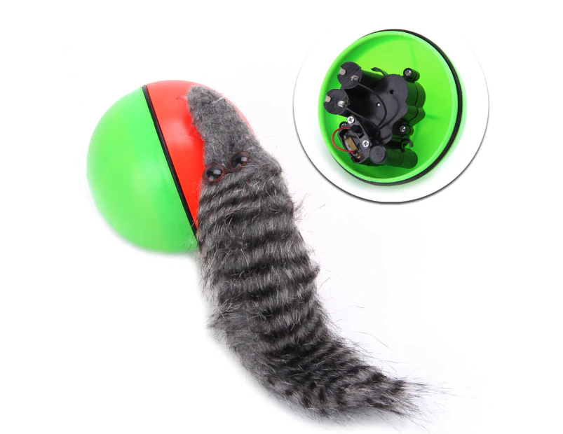 Fun Pet Teaser Toy Electronic Nutria Toy Waterproof Beaver Toy Ball Auto Move