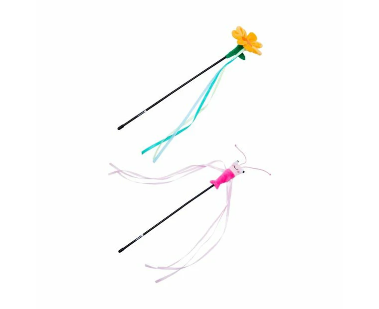 Cat Toy Bending Teaser Wand, Assorted - Anko