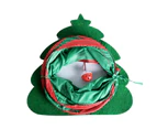 Cat Christmas Tree Tunnel Tube Collapsible Tunnels for Hide-and-Seek Game