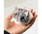 Pull String Mouse Vibrating Movable Interactive Toy Fluffy Plush Mice for Cats Kitten Pets