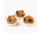 Pull String Mouse Vibrating Movable Interactive Toy Fluffy Plush Mice for Cats Kitten Pets