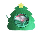 Cat Christmas Tree Tunnel Tube Collapsible Tunnels for Hide-and-Seek Game