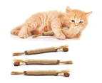 Chew Toy for Cats Teeth Cleaning Cats Teething Toy Matatabi Chew Sticks - 3 pack - large