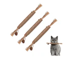 Chew Toy for Cats Teeth Cleaning Cats Teething Toy Matatabi Chew Sticks - 3 pack - large