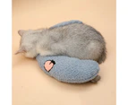 Dog Chew Toy Plush Pet Pillow Dog Neck Support Durable Stuffed Sleep Aid Toy - Blue