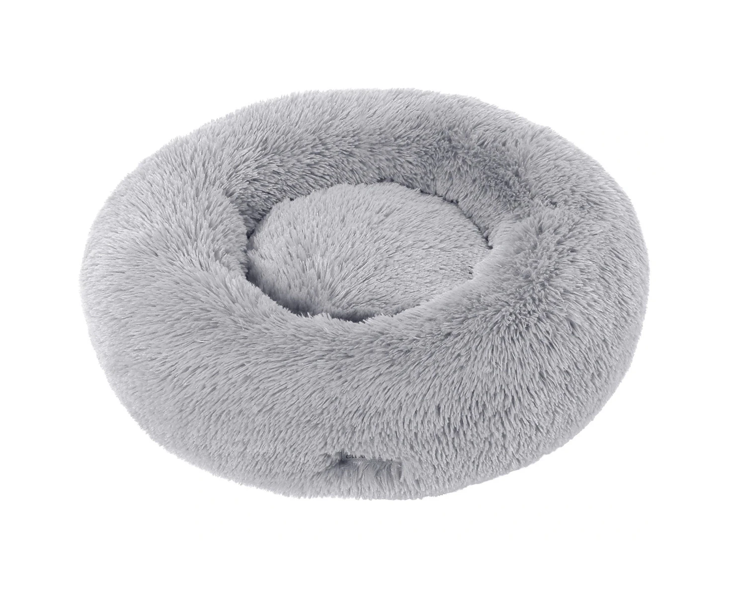 Calming Dog & Cat Bed, Anti-Anxiety Donut Cuddler Warming Cozy Soft Round Bed, Fluffy Faux Fur Plush Cushion Bed for Small Medium Dogs and Cats