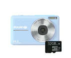 PULSE 44.0 MP 16x Digital Zoom Camera Blue BONUS 32GB MICROSD