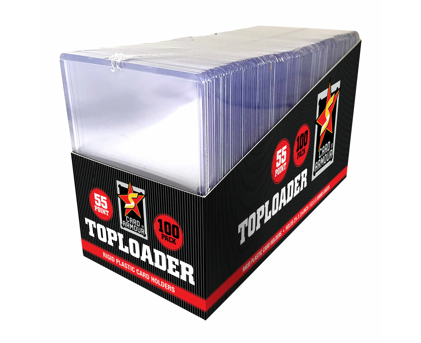 Card Armour 55pt Top Loaders - 100 pack