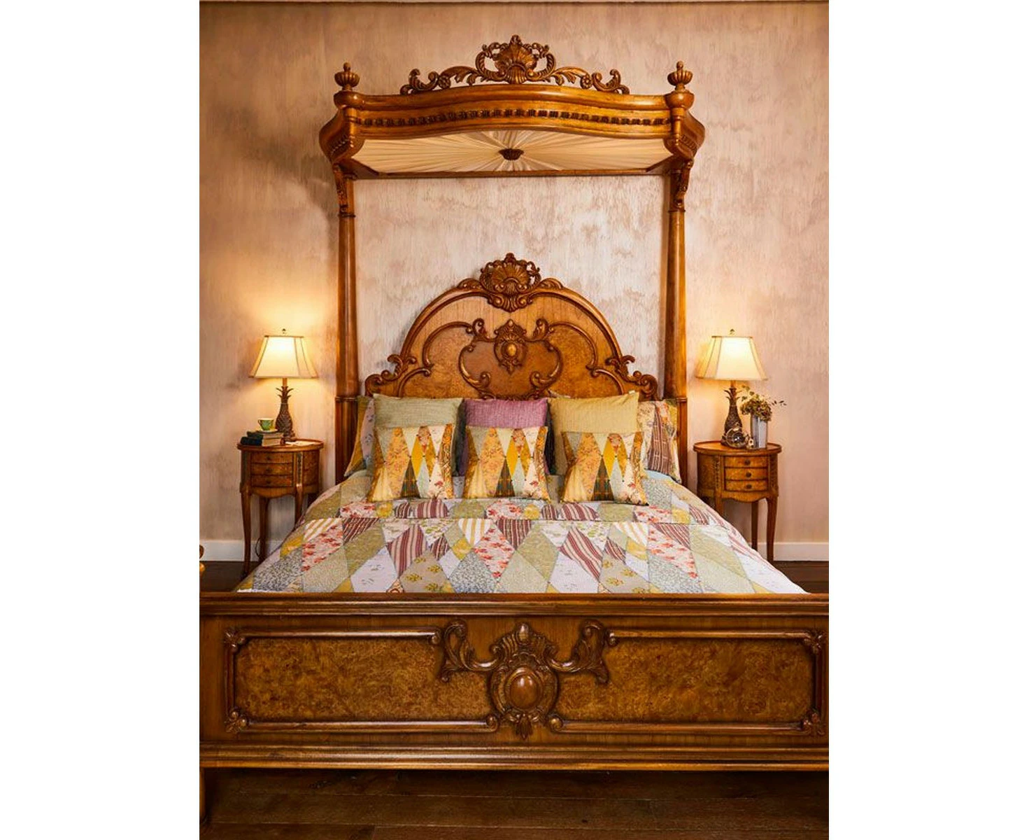 The Chateau by Angel Strawbridge Wallpaper Museum Duvet Cover Set (Green/Yellow/Brown) - AG2036