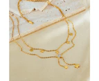 Dainty Gold Layered Star Pendant Necklace For Women-Gold