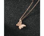 Butterfly Pendant Necklace For Women-Gold