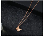 Butterfly Pendant Necklace For Women-Gold