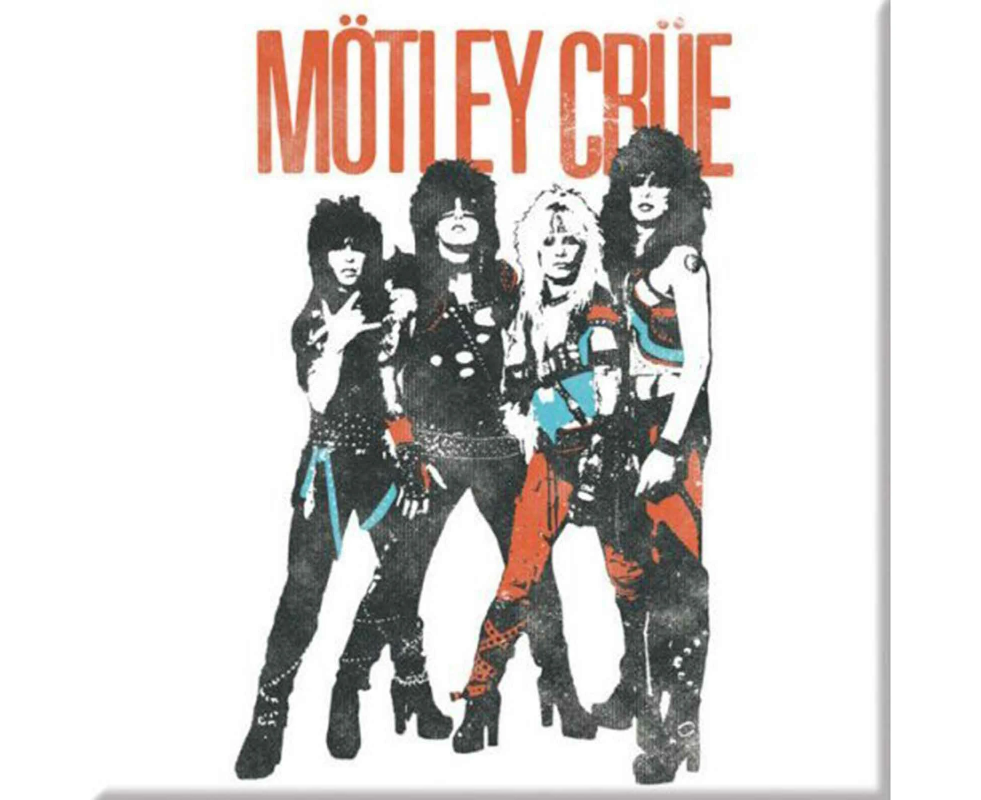 Motley Crue Fridge Magnet Vintage World Tour Band Logo  Official