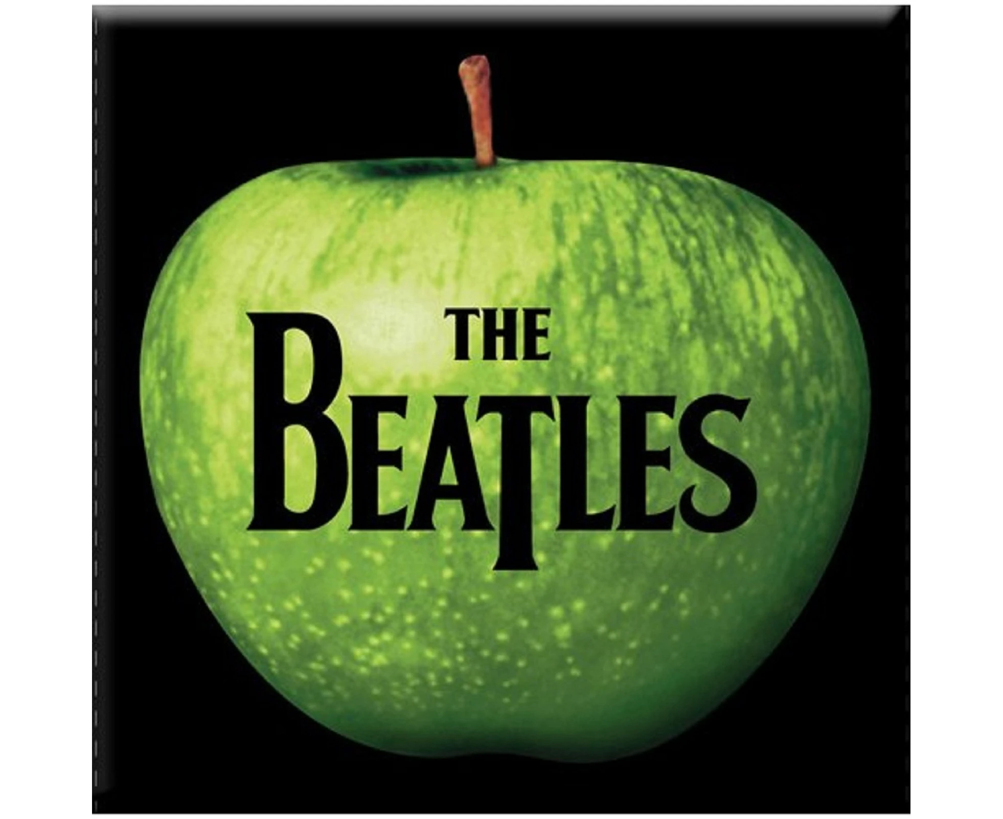 The Beatles Fridge Magnet Apple Band Logo  Official 76Mm X 76Mm