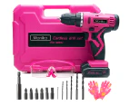 Monika 12V Pink Lithium Cordless Drill