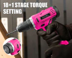 Monika 12V Pink Lithium Cordless Drill