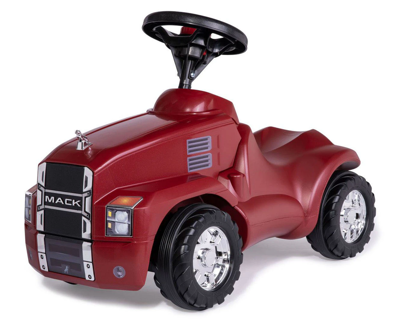 Mack Mini Foot-To-Floor Ride On Truck - Metallic Red