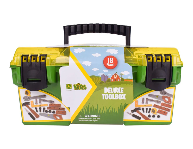 John Deere 18-Piece Deluxe Toolbox