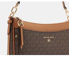 Michael Kors Jet Set Medium Logo Charm Shoulder Bag - Brown/Acorn