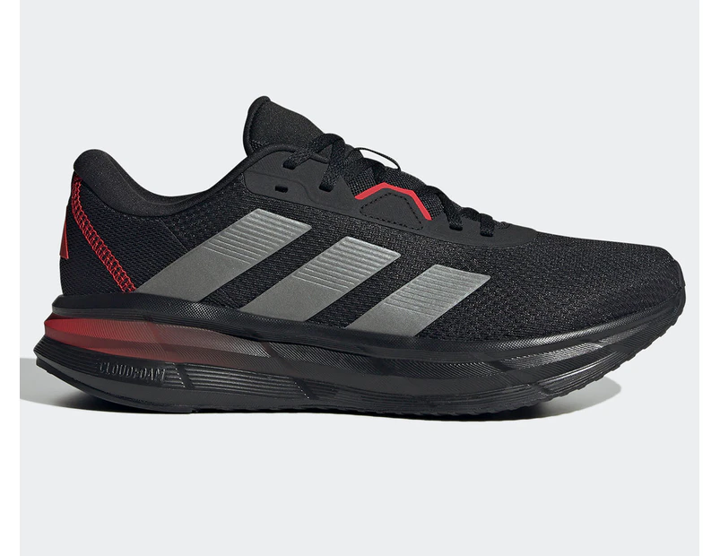 Adidas Men's Galaxy 7 Running Shoes - Core Black/Iron Met/Better Scarlet