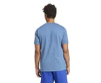 Adidas Men's Essentials Single Jersey 3-Stripes Tee / T-Shirt / Tshirt - Semi Blue Burst