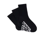 Bonds Kids' Cushioned Crew Socks 3-Pack - Black