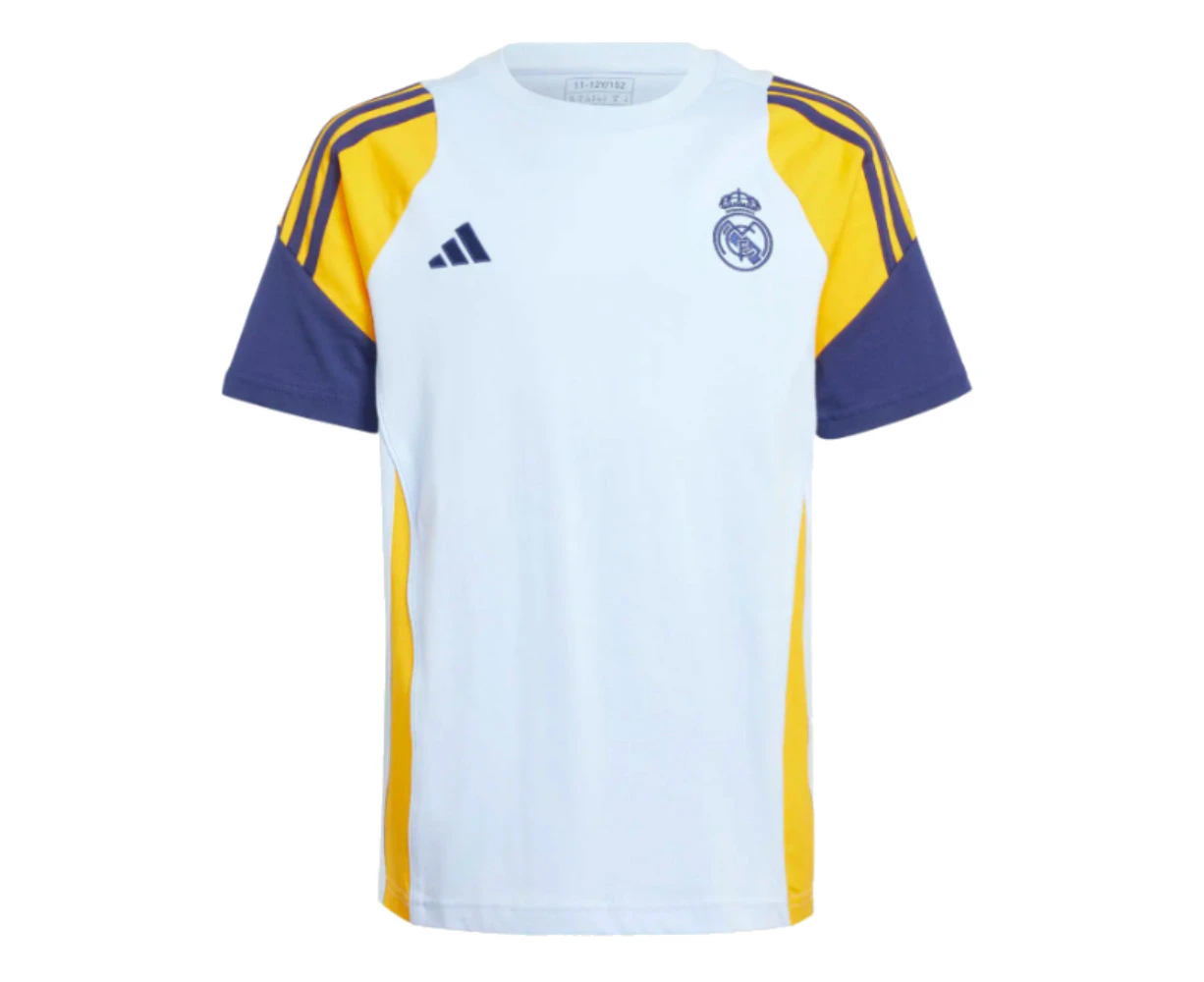 2024-2025 Real Madrid Training Tee (Glow Blue) - Kids